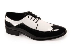 men dress shoes black and white