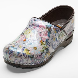 white floral dansko professional fresco